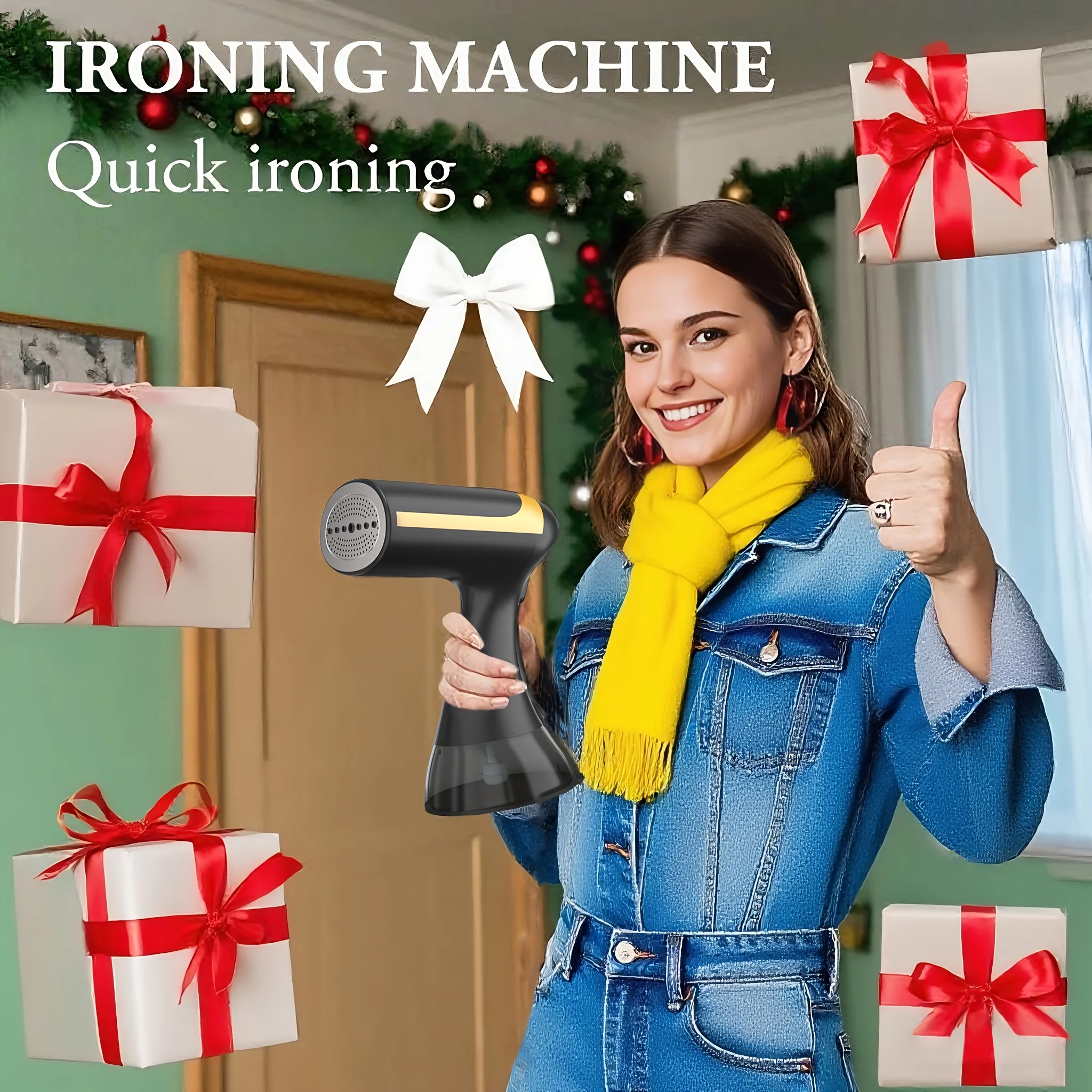 Handheld Steam Iron for Quick Wrinkle Removal