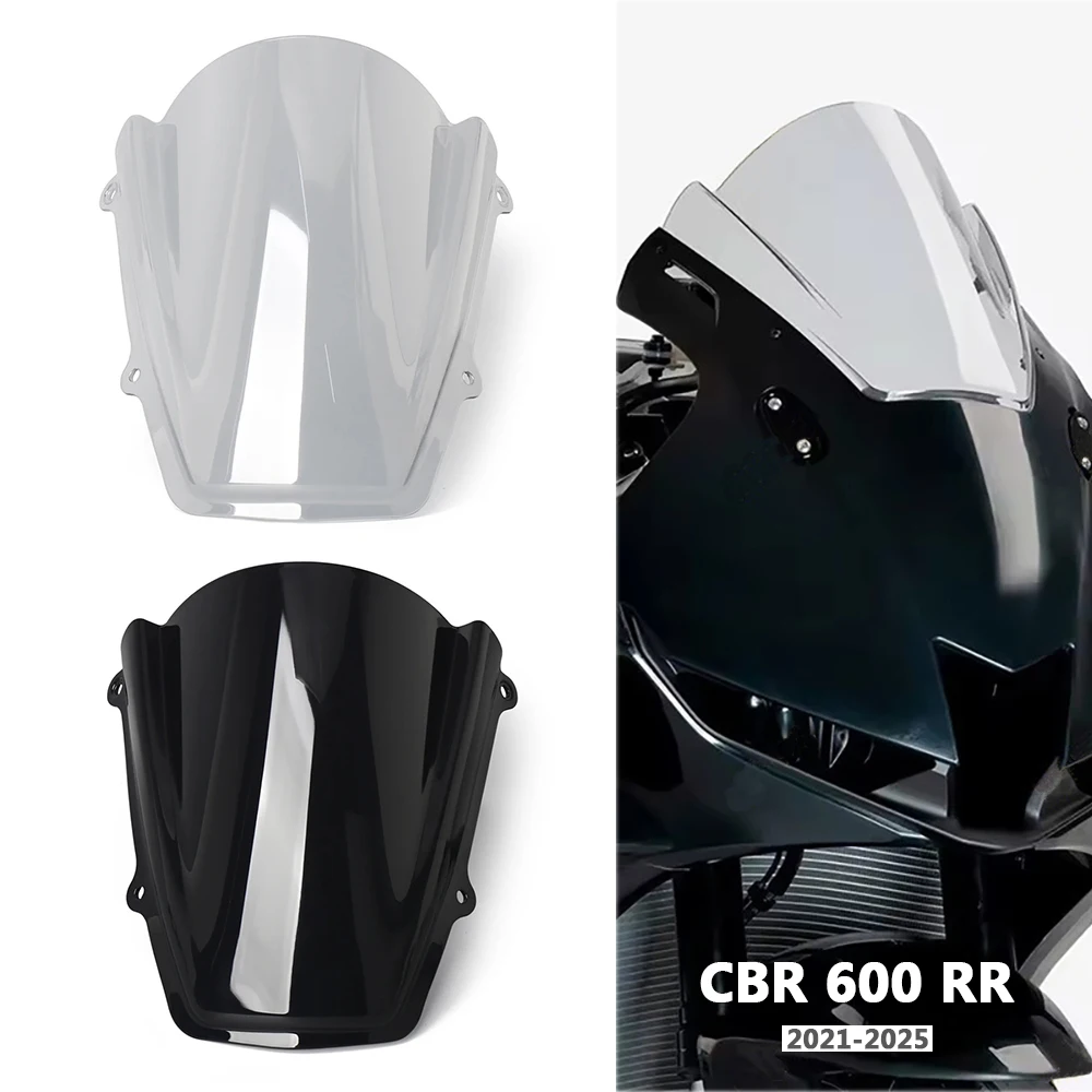 

Motorcycle Windscreen Wind Deflector For Honda CBR600RR 2021 2022 2023 2024 2025 Racing Windshield Screen CBR600 RR CBR 600 RR