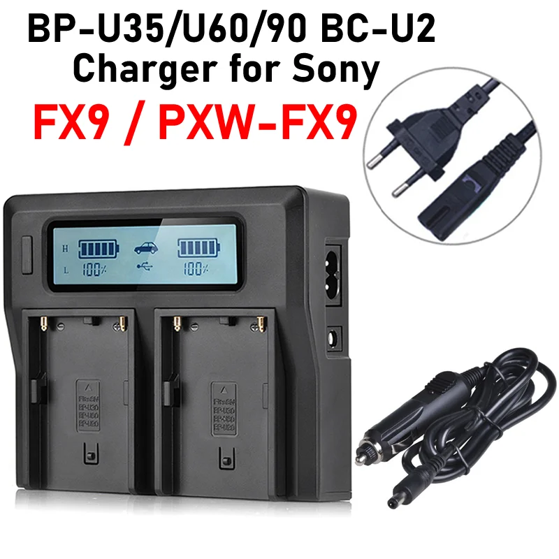 

FX9 Charger BP-U35 BP-U60 BP-U90 BC-U2 Charger for Sony FX9 FX9V FX9T PXW-FX9 Battery Charger