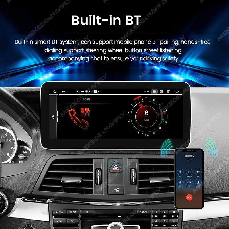 12.5 inch Android13 Car Radio Stereo For Mercedes Benz E Coupe W207 C207 A207 2009-2016 LHD Carplay GPS Navigation Android Auto