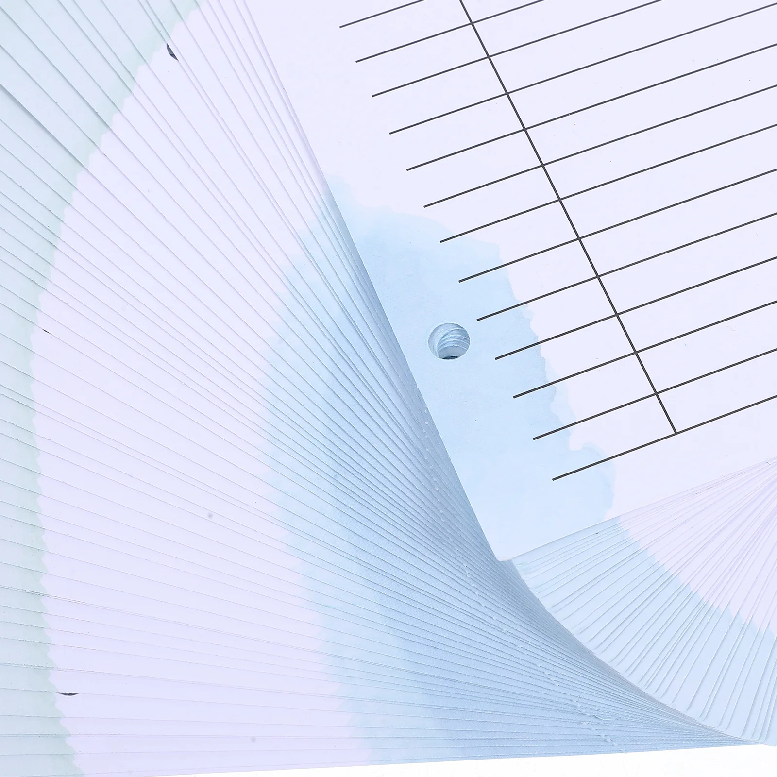 50pcs Client Profile Cards Hole Design For Binder Use Salons Stylists Barbers Information Recording Paper Index Divider Tabs