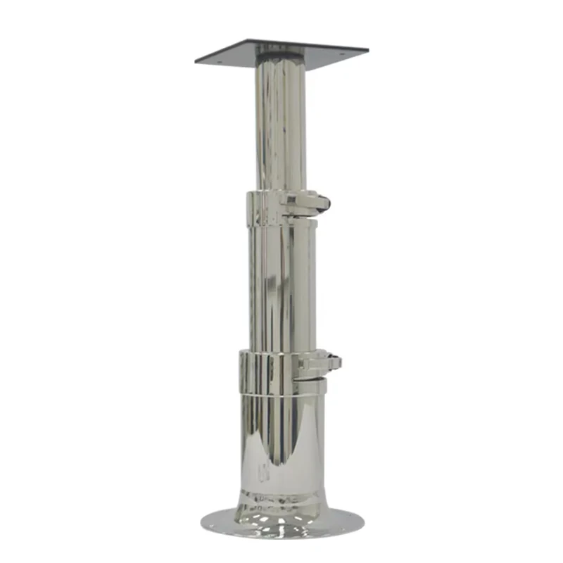 Genuine Marine Adjustable Stainless Steel Marine Suspension Boat Seat Chair Triple Stage Table Pedestal