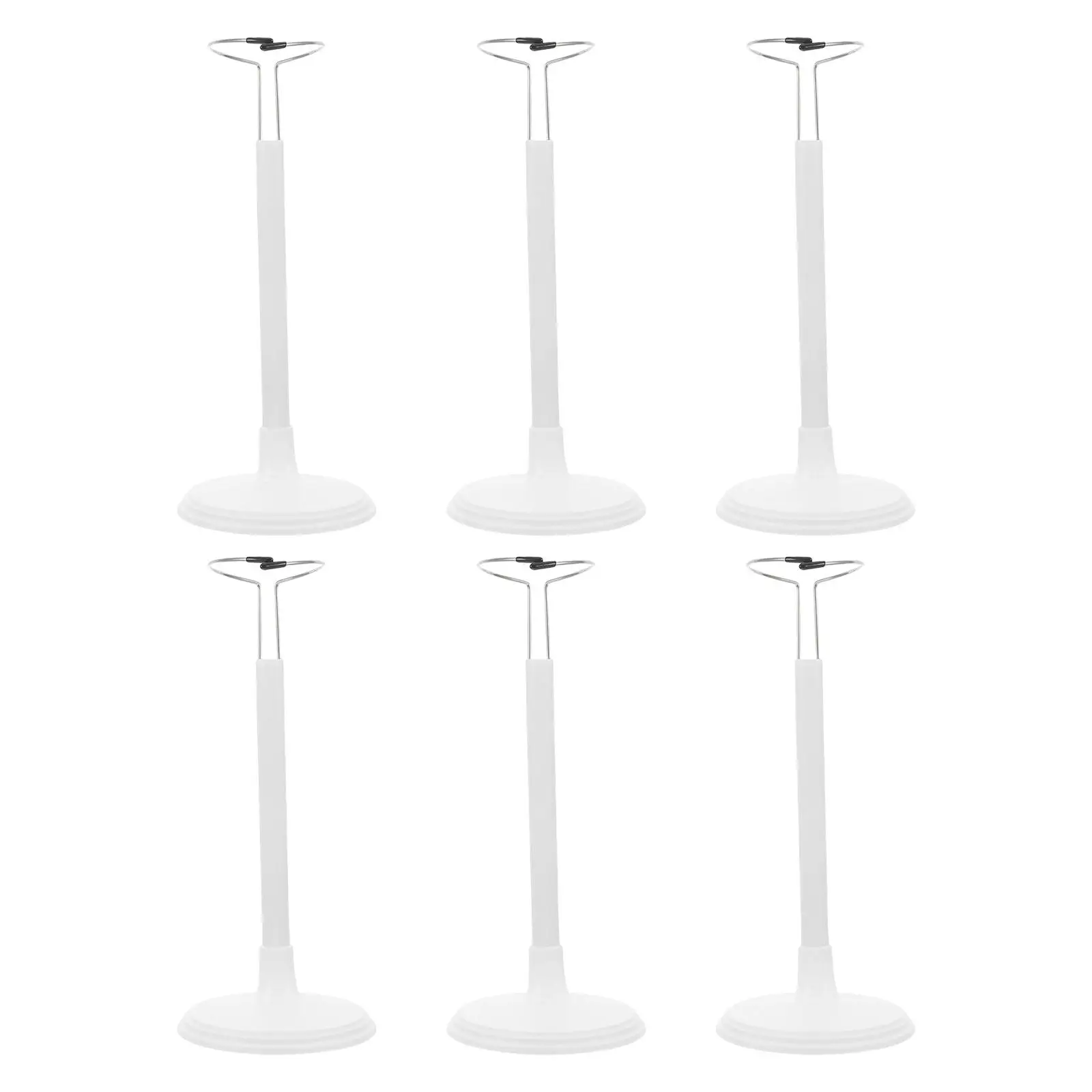 6Pcs Adjustable Display Stands for American Baby Figures Miniature Holders Shelf Decor Collectibles Support Bases Plastic view 2
