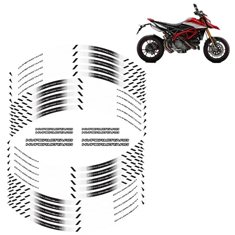 FOR DUCATI 950 821 1100 939 796 698 Hypermotard Motorcycle Motor Parts Contour Wheel Decoration Decal Sticker - D