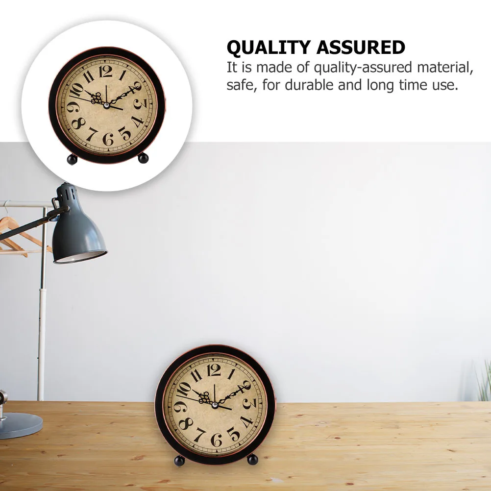 

Mute Bedside Clock with Creative Vintage Design Suitable for Office Conference Room Bedroom Decor Clear Dial Easy to Read