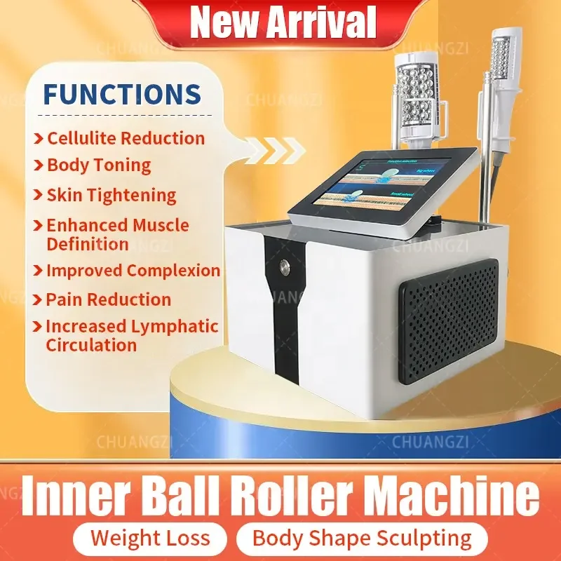 

Powerful Inner Ball Roller Machine Body Massage RF Fat Burning Lymphatic Drainage Instrument for Commercial