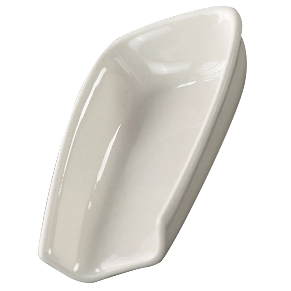 

Portable Ceramic Teaspoon Sturdy Healthy Material Smooth Edges Practical Design for Tea Coffee Salt Lightweight Home Kitchen