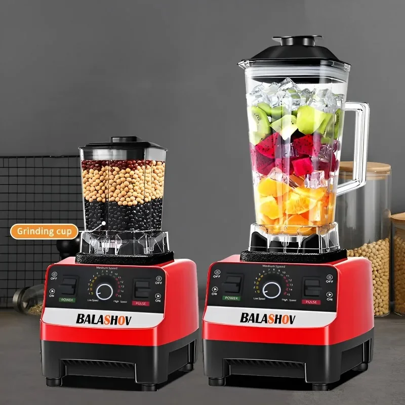 High Power Food Processor 2000W Stationary Blender Heavy Duty Commercial Mixer Ice Smoothies Appliances for Kitchen