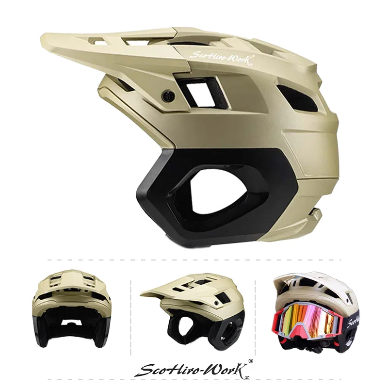 3/4 Half Face Ultralight Mountain Bike Helmet MTB DH Cross Country Helmet  Outdoors Sports Cycling Race Equipment Ear Protection - AliExpress 18