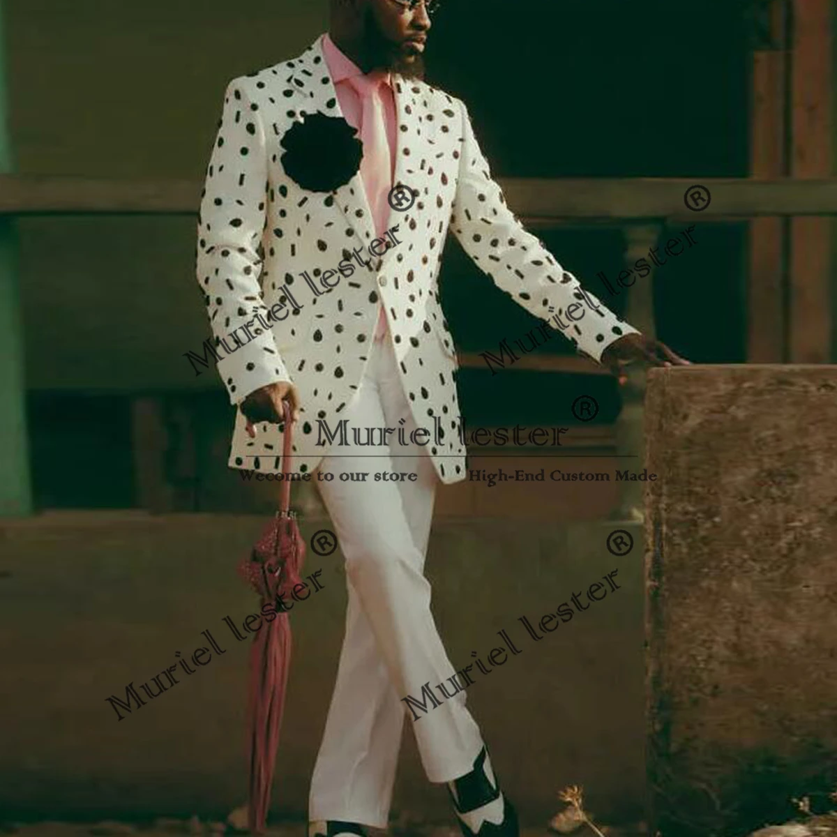 

Элитный костюм-двойка для мужчин: приталенный пиджак и брюки, украшенные камнями, для жениха, свадебный смокинг, на заказ