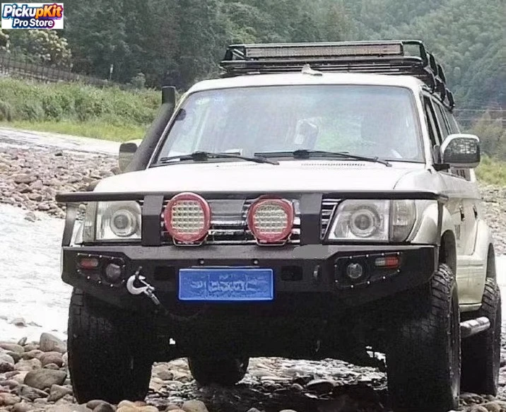 

LC90/FJ90 96-02 Bull Bar Heavy-Duty Steel Anti-Corrosion Off-Road Front Guard