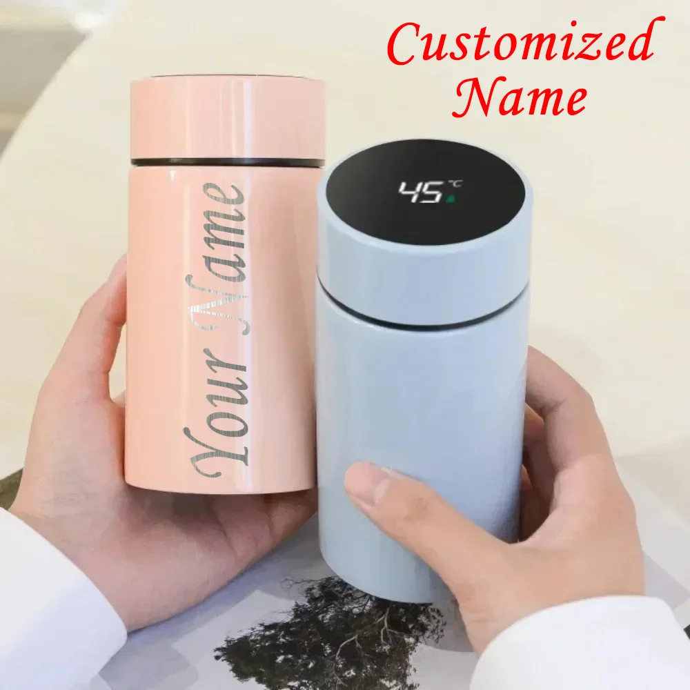 Customized Name Kid's Cute Hot Cold Drinks Bottle Personalized Text SUS304 Insulated 200ml Water Bottle Perfect for Travel Gifts