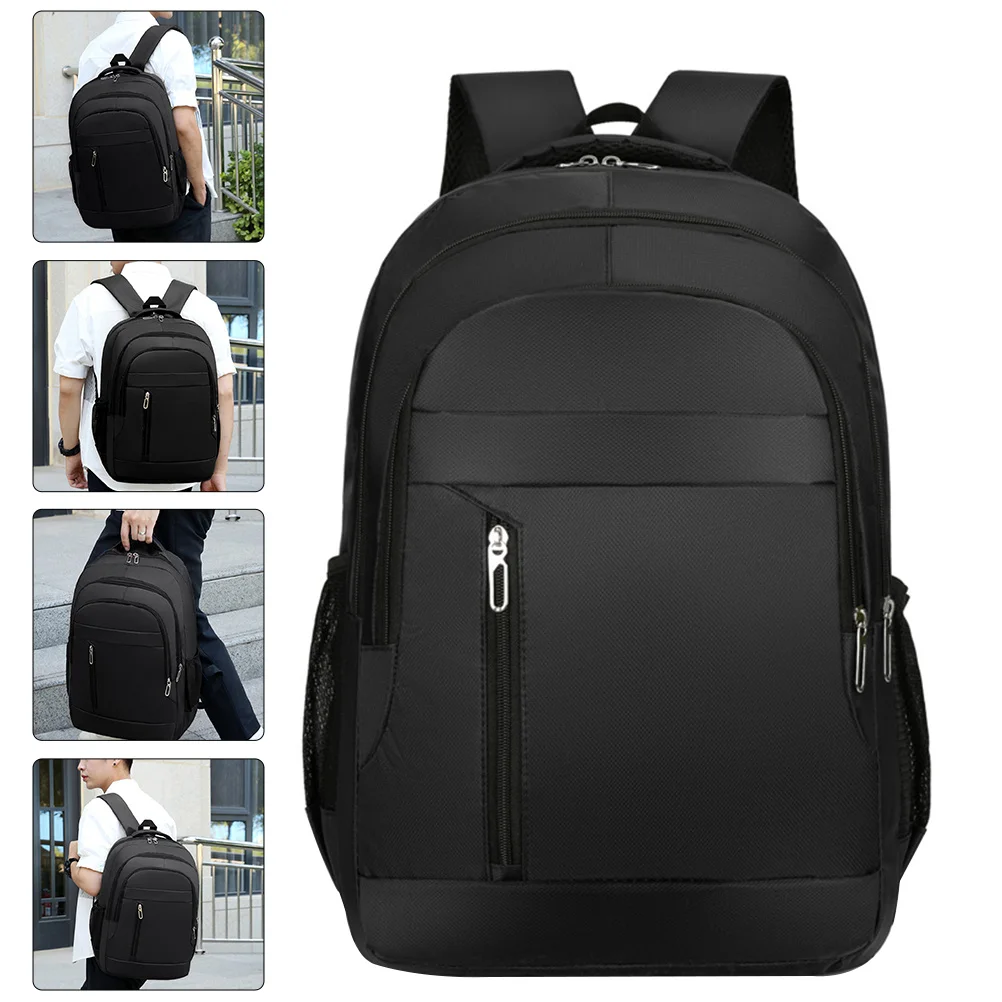 

Multi-Purpose Knapsack Large Capacity Durable Backpack for Men Women Travel School Black Backpack Shoulder Bag