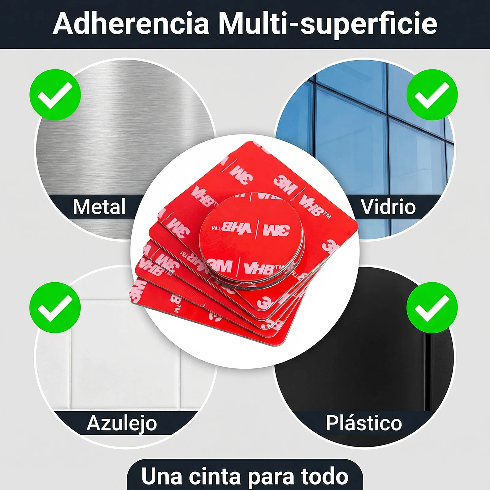 5-20 Pcs 3m 4910 Vhb Transparent Double Sided Tape, Strong Adhesive Pads Waterproof Traceless for Car and Home, Round/Square 1.0mm - view 6