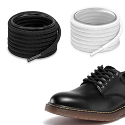 Solid black  Color Round Shoe Laces for Sneakers, Boots and Athletic Shoes, Shoe Strings