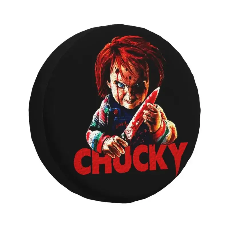 Chucky Killer Horror Halloween cubierta de neumático de repuesto para Toyota Land Cruiser Prado Jeep RV SUV 4WD 4x4 cubiertas protectoras de ruedas de coche