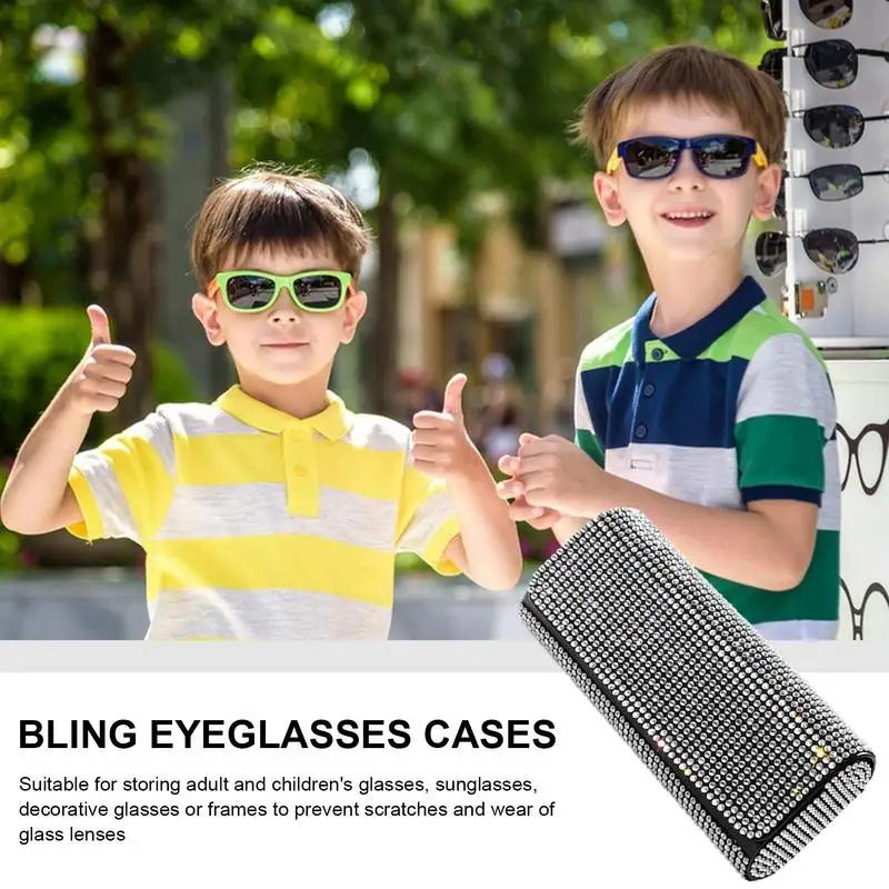 Bling Sunglasses Case Odorless Handmade Hard Shells Anti-Squeeze And Drop-Proof Eyeglasses Holder & Sunglasses Case