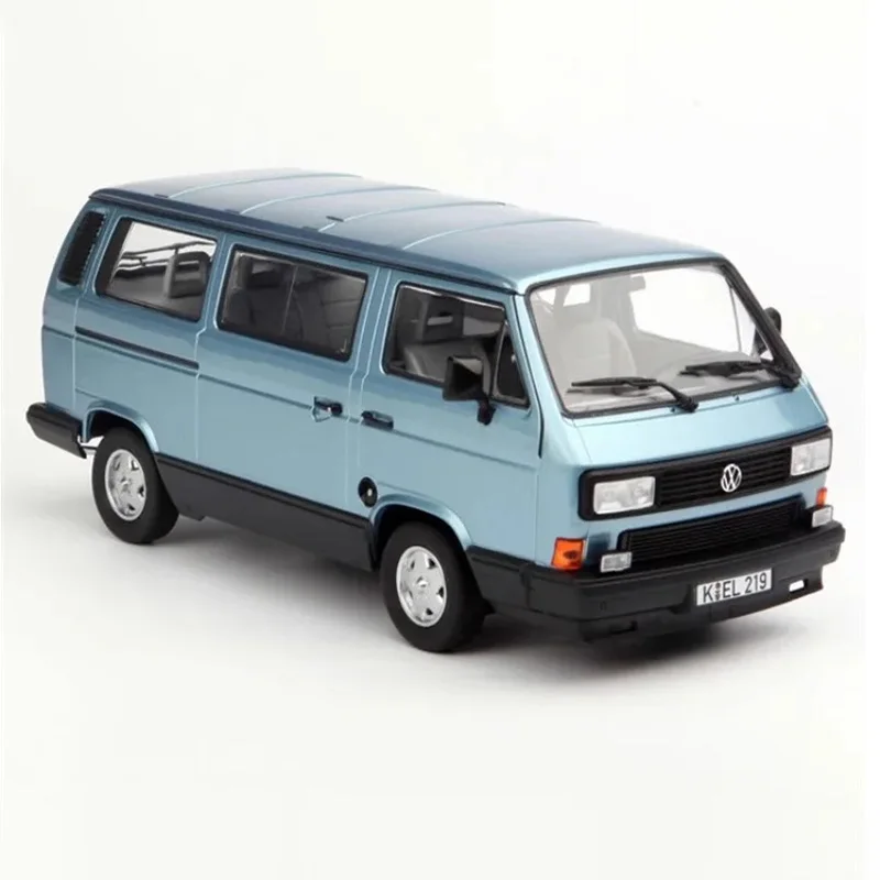 Diecast 1/18 Scale Vw Multivan T3 T1 Van Bus Alloy Classic Car Model Collectible Toy Gift Souvenir Static Display Ornaments