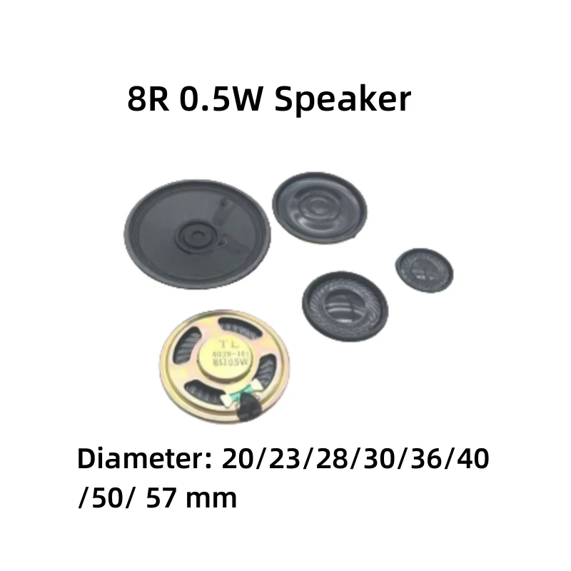 8R 1W/0.5W DIY Toy Speaker Horn 0.5/1 Watt 8Ω  Diameter :20/23/28/30/36/40/50/57mm - Image 3