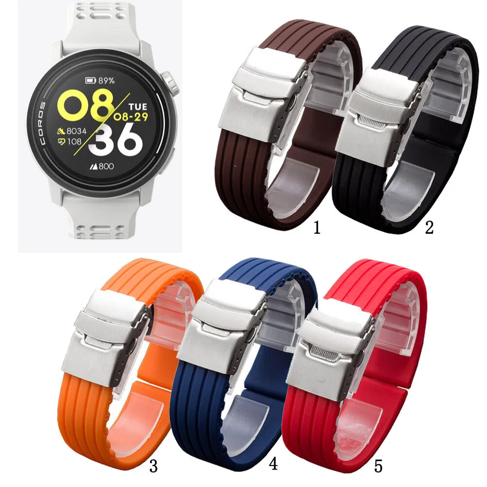 

Suitable For COROS APEX 2 PACE 2 APEX 42mm 46mm PACE 3 APEX 2Pro VERTIX APEX PRO 20mm 22mm Soft Silicone Bands Watch Strap