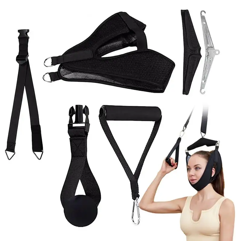 Cervical Traction Device Neck Traction Devices for Home Use Portable Neck Stretcher Hammock for Neck Ache Relief Physical Aids