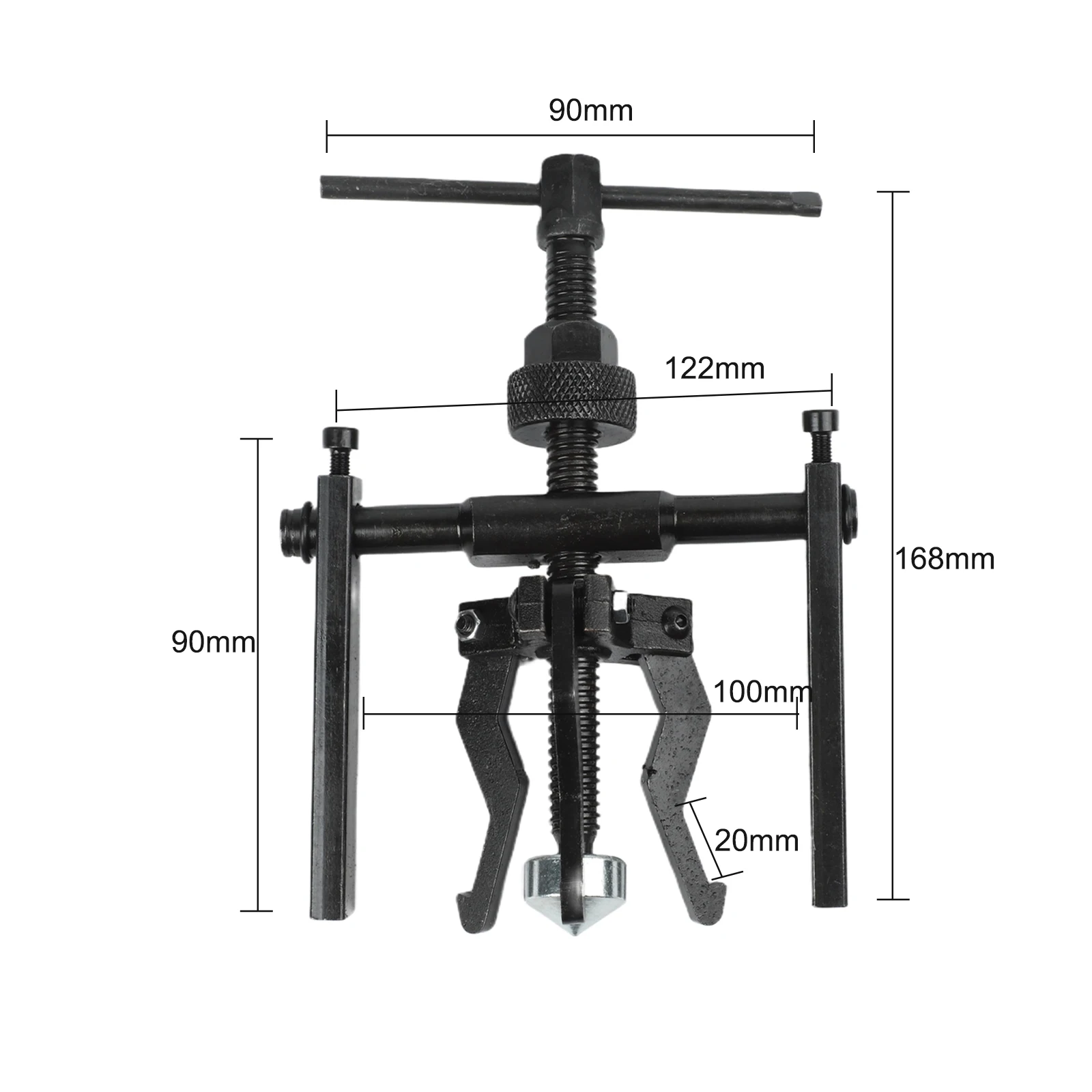 Carbon Steel 3 Jaw Bearing Puller Set for Precise and Reliable Bearing Removal in Automotive and Machinery Use