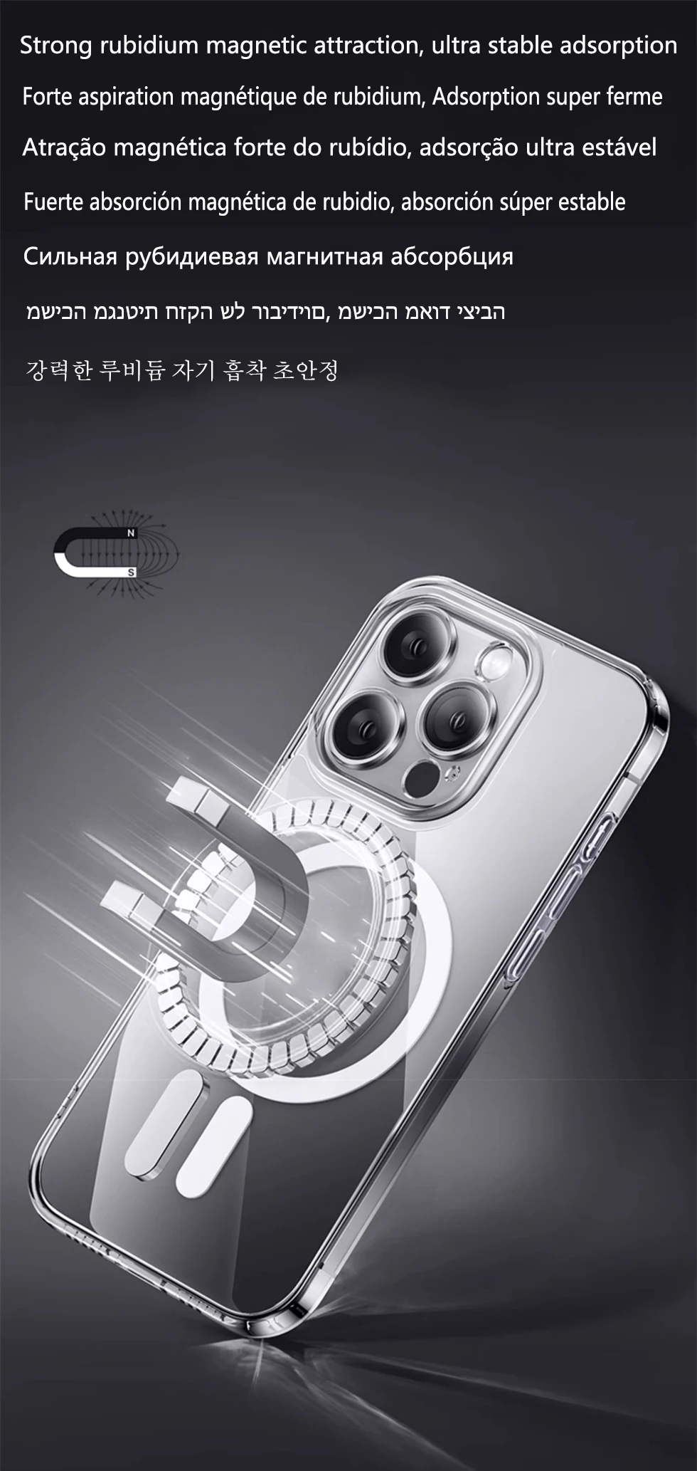Full Wrap Clear Magnetic Case For Iphone 18 16 15 14 Plus 11 12 13 17 Pro Max Air Magsafe Apple Shockproof Full Cover Protective