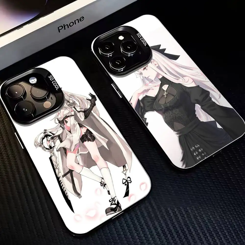 

Game-D-Drakengard-Zero Phone Case For iPhone17,16,15,14,13,12,11 Plus,Pro Max Black Matte Shockproof Cover