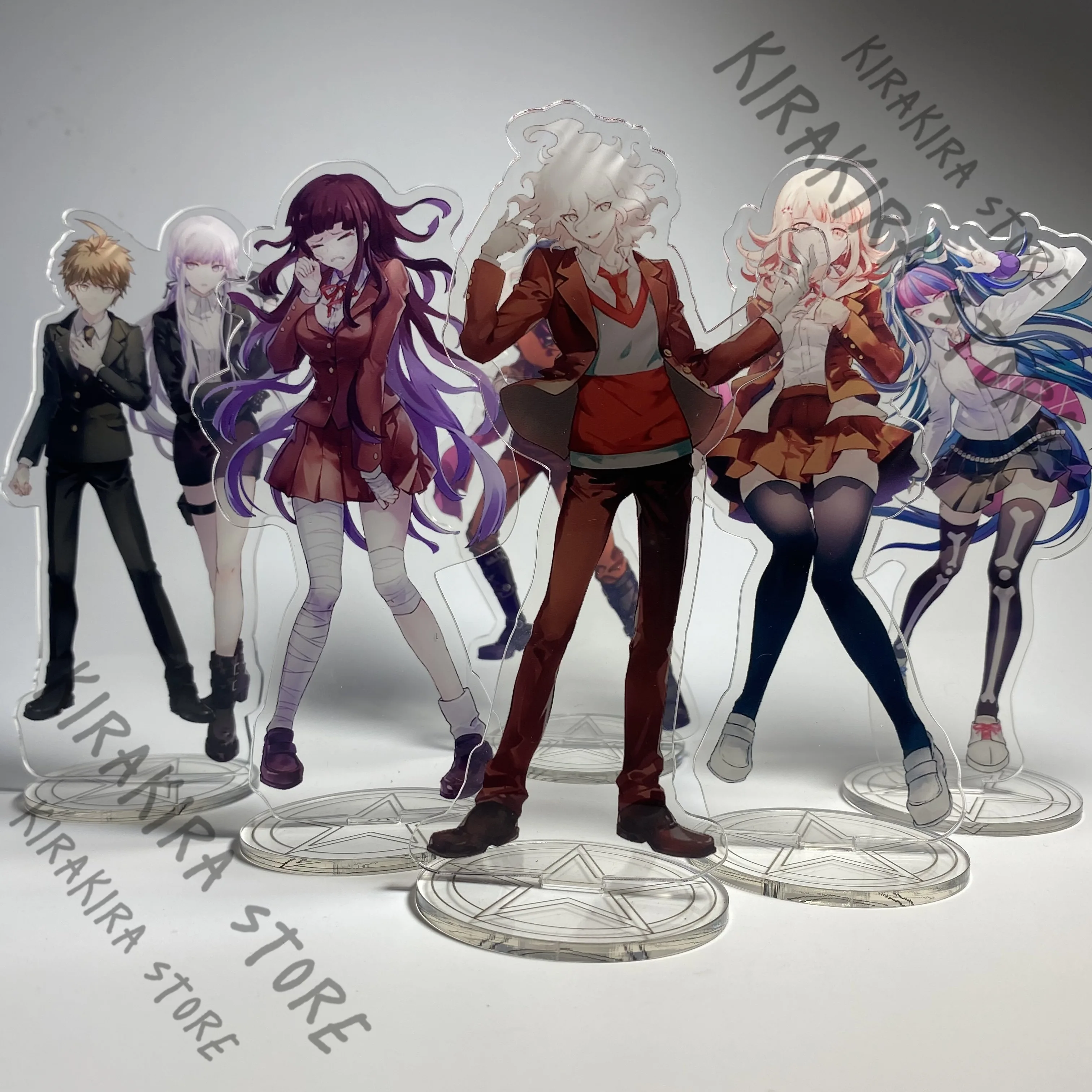 

Danganronpa V1V2 Cosplay Kokichi Oma Mioda Ibuki Tanaka Gandamu Acrylic Stand Plate Anime Standing Adorn Desktop Ornaments