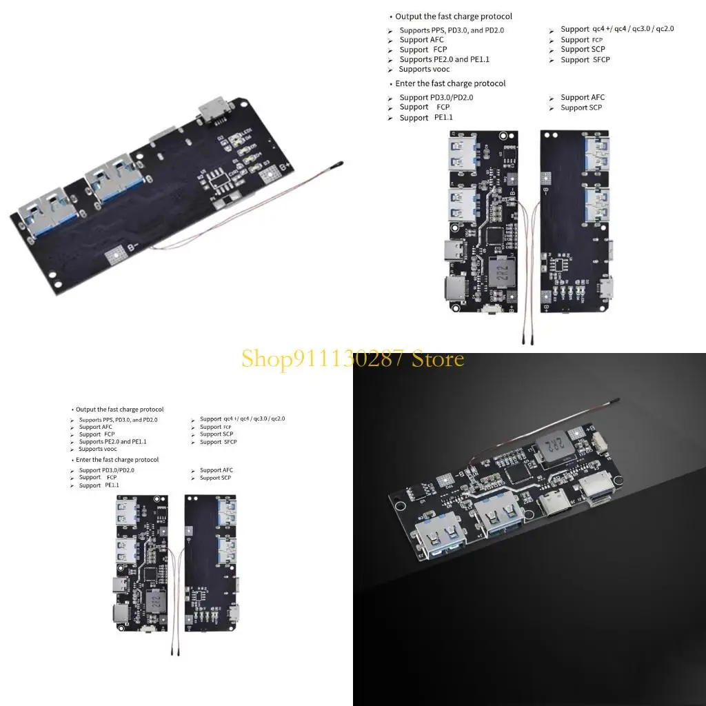 J1HC Bi Directional 5 USB Fast Charging TransformersConverter for Mobile Power Supply