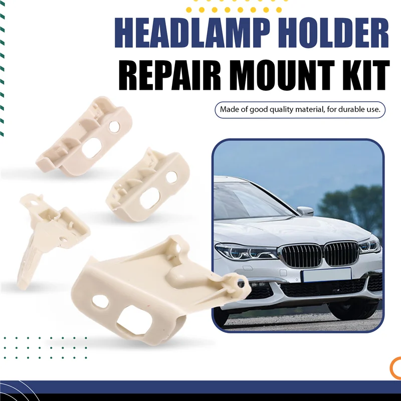 

1Pair Front Headlight Repair Bracket Kits Mount Holder For BMW 7 Series G70 735I 740Dx 740I 750Ex 2022-2023 Headlamp