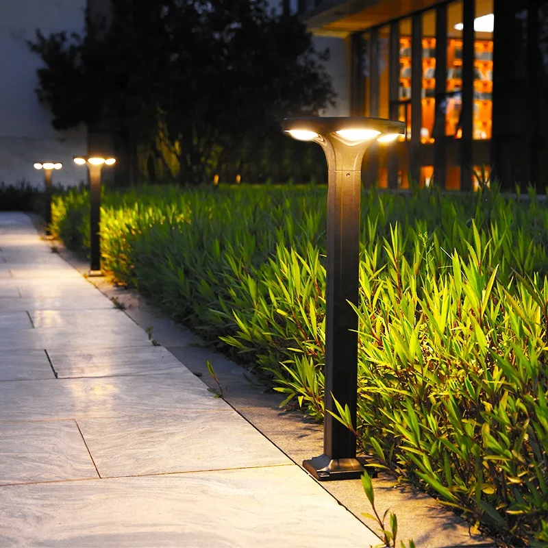 Mistei Solar Led Bollard Lights Outdoor Lawn Lamp High Voltage E27 Garden Light Landscape Lighting