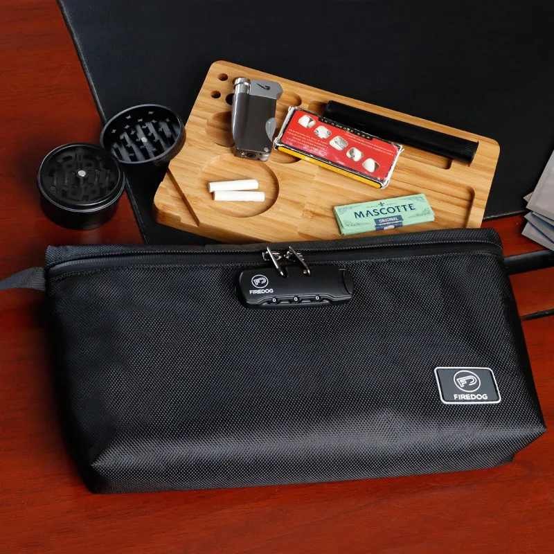 High Quality Deodorant Portable Travel Multi-pocket Compartment Storage Bag with Password Lock