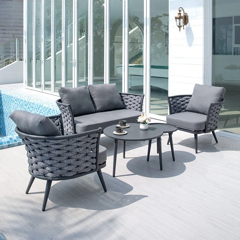 

Outdoor Sofa Courtyard Terrace Leisure B & B Hotel Waterproof Furniture Outdoor Garden Balcony Rattan Combination