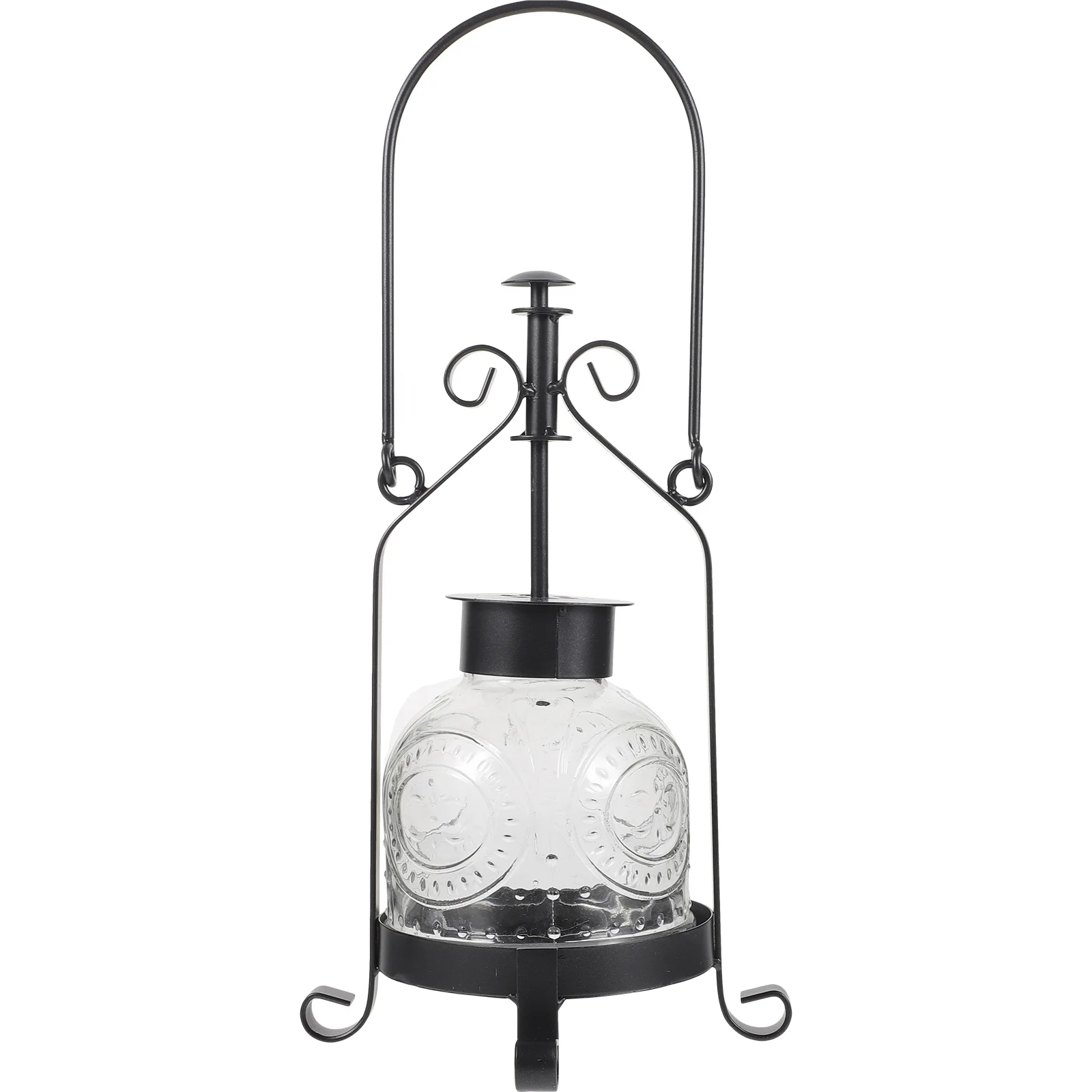 

Vintage Oil Lantern Holder Exquisite Iron Art Candlestick Desktop Decoration Romantic Lighting for Home Table Centerpiece