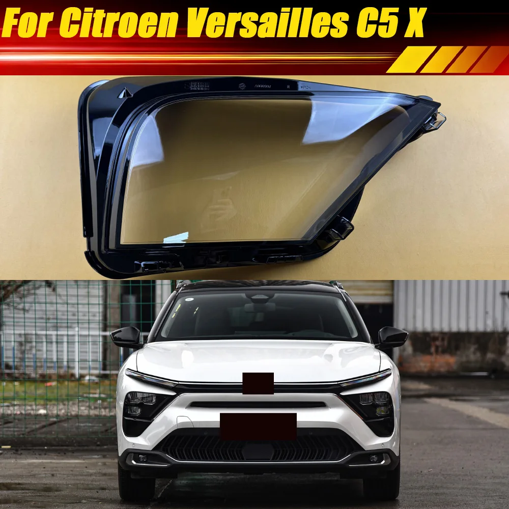 

For Citroen Versailles C5 X Headlamp Cover Transparent Lamp Shade Headlight Shell Lens Plexiglass Replace Original Lampshade