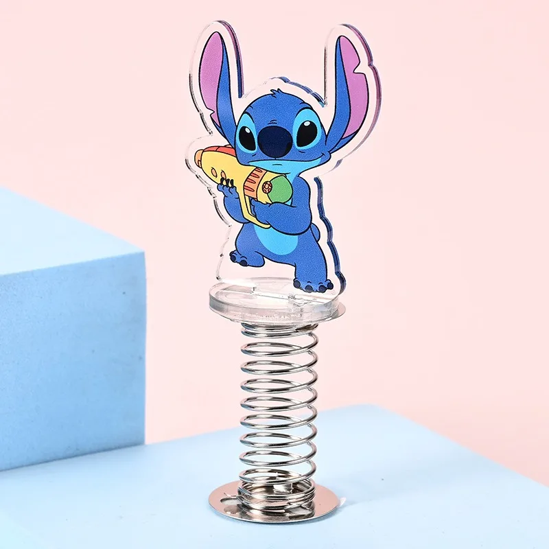 8 stücke Stich Acryl doppelseitige Frühling Schaukel Musik Auto Desktop Ornament Cartoon Emoticon Paket Stand Up Dekoration Geschenk