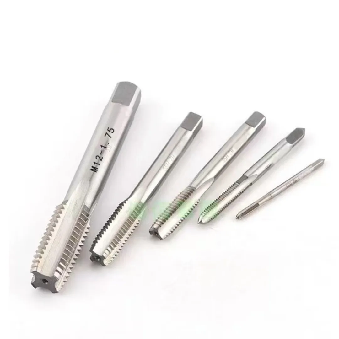 2 Pcs M0.8 M0.9 M1 M1.1 M1.2 M1.3 M1.4 M1.5 M1.6 M1.7 M1.8 M1.9*0.2mm 0.25mm 0.3mm 0.35mm 0.4mm Taper and Plug Metric Tap Pitch