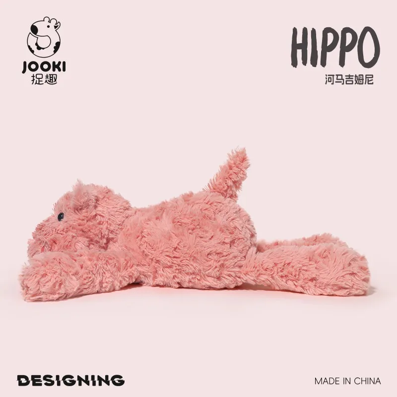 35cm kawaii rosa moo deng boneca de pelúcia dos desenhos animados hipopótamo bebê decorativo recheado anime bonecas bonito presente aniversário crianças menina