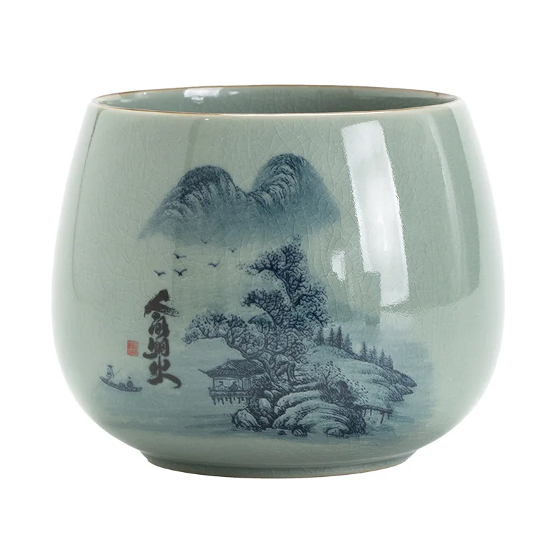 الشاي بقايا جرة الشاي غسل جرة شاي سيراميك النفايات جرة كبيرة سطح المكتب الشاي صب كوب الشاي غسل مجموعة حوض وعاء الشاي جيان شوي يوا