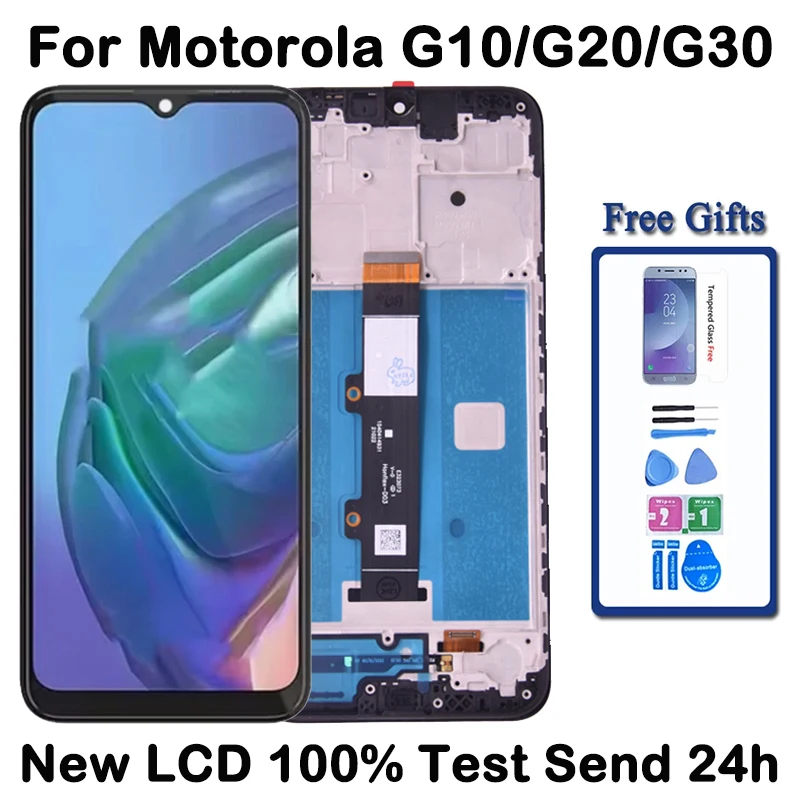 Pantalla táctil LCD G10 G20 para Motorola Moto G30, digitalizador para Moto G20 XT2128-1, XT2128-2, repuesto de pantalla LCD