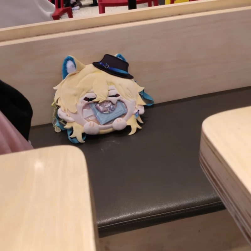 

In Stock Honkai: Star Rail Game Peripheral Aventurine Cosplay Plush Bag Big Mouth Transparent Backpack Messenger Shoulder Bags