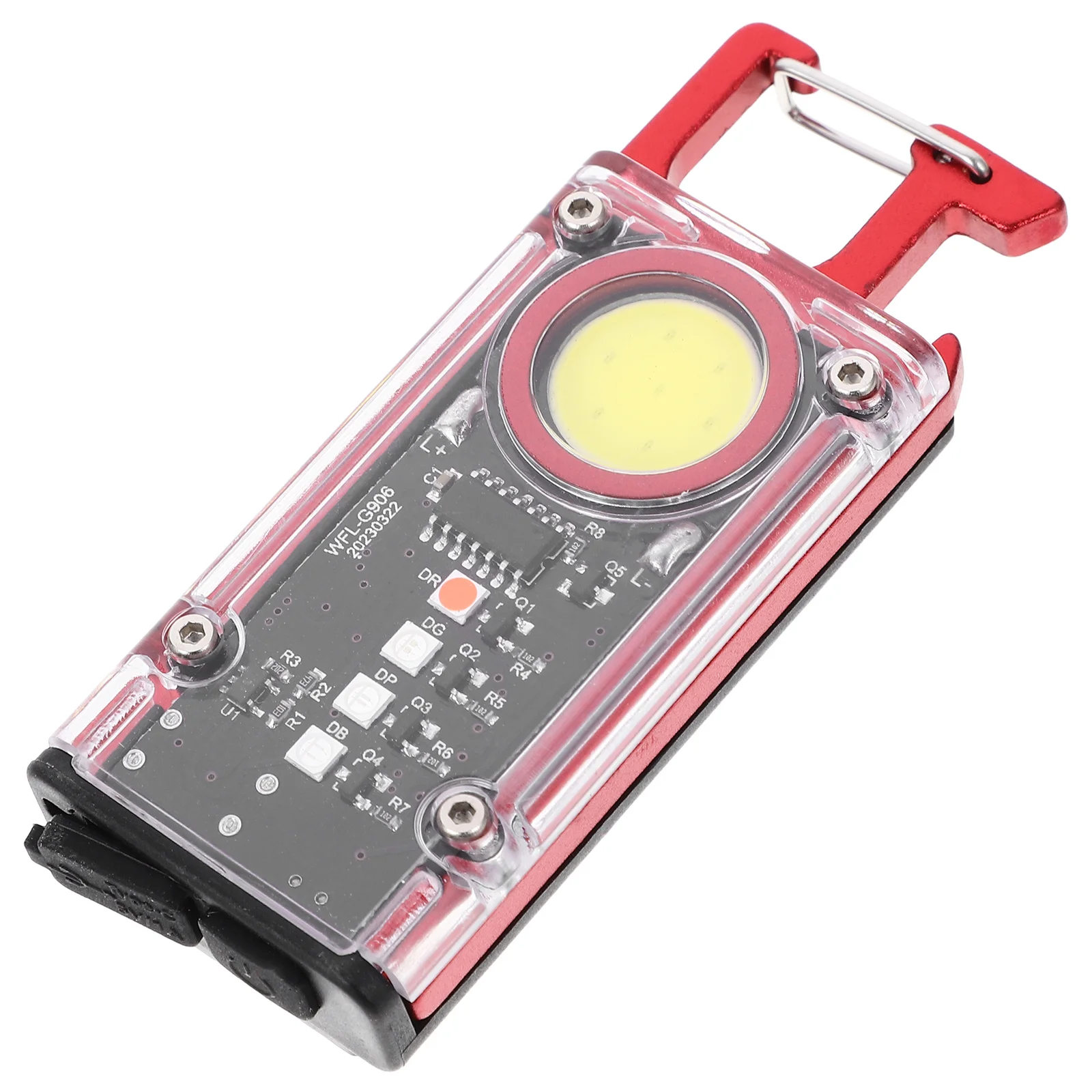 1 مجموعة المفاتيح مصباح يدوي قابلة للشحن جيب صغير ضوء المدمجة LED صغيرة مشرق متعددة الأغراض التخييم في الهواء الطلق ضوء اليد