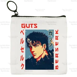 Berserk Anime Simple Canvas Coin Purse Cute Cartoon Key Case Guts Griffith Bag Coin Behelit Legend Sword Warrior Storage Bag