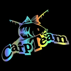 New Design Silhouette Car Scratch Decorative Stickers Vinyl Decal Carp Hunter Motorcycle Decorative Decal Accessories, 13cm