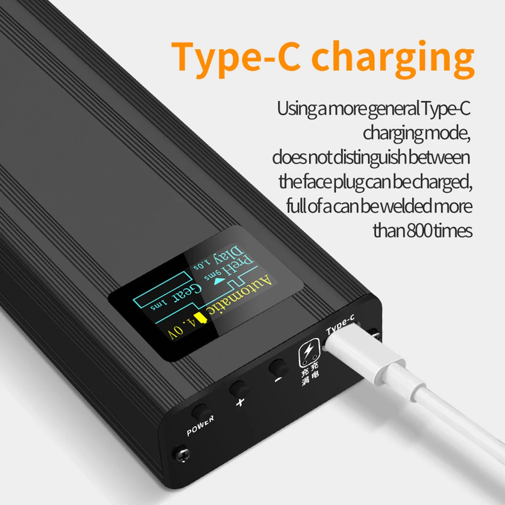 Handpunktschweißgerät, Nickelblech, 80 Gänge, verstellbares elektrisches Schweißen, LCD-Display für 18650-Lithium-Batterie