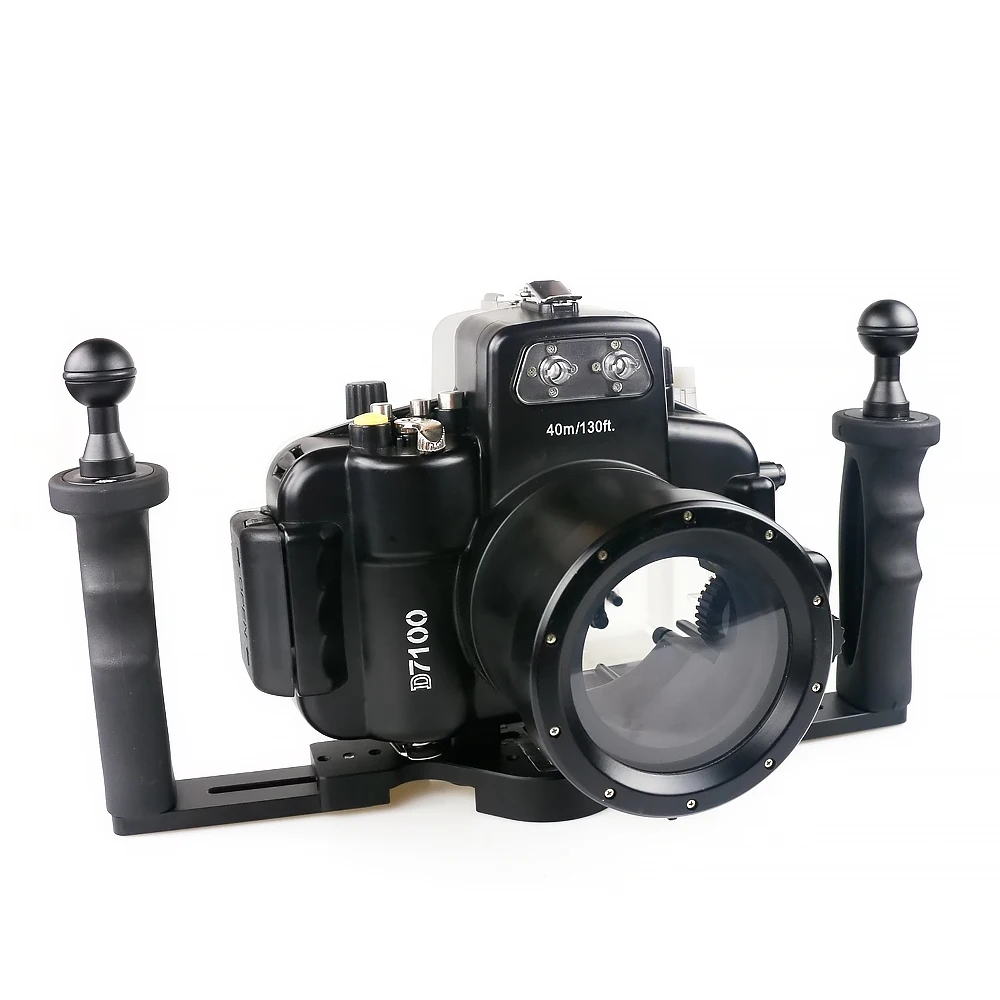 

Водонепроницаемый чехол для камеры Seafrogs для Nikon D 700 + кронштейн, профессиональный защитный чехол для камеры для подводного плавания