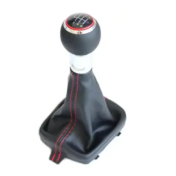 適用於Audi A3 S3 8P 2003-2013 的 6/5 速紅線手排變速桿真皮換檔桿球頭防塵套 8 最佳銷售 奧迪A3 8P檔把 - №3