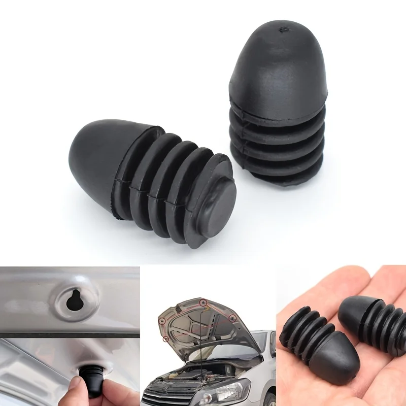 

2 шт. автомобильные запасные части, резиновые буферы-ограничители капота для Volkswagen Santana Passat, черные, износостойкие, оригинальное качество