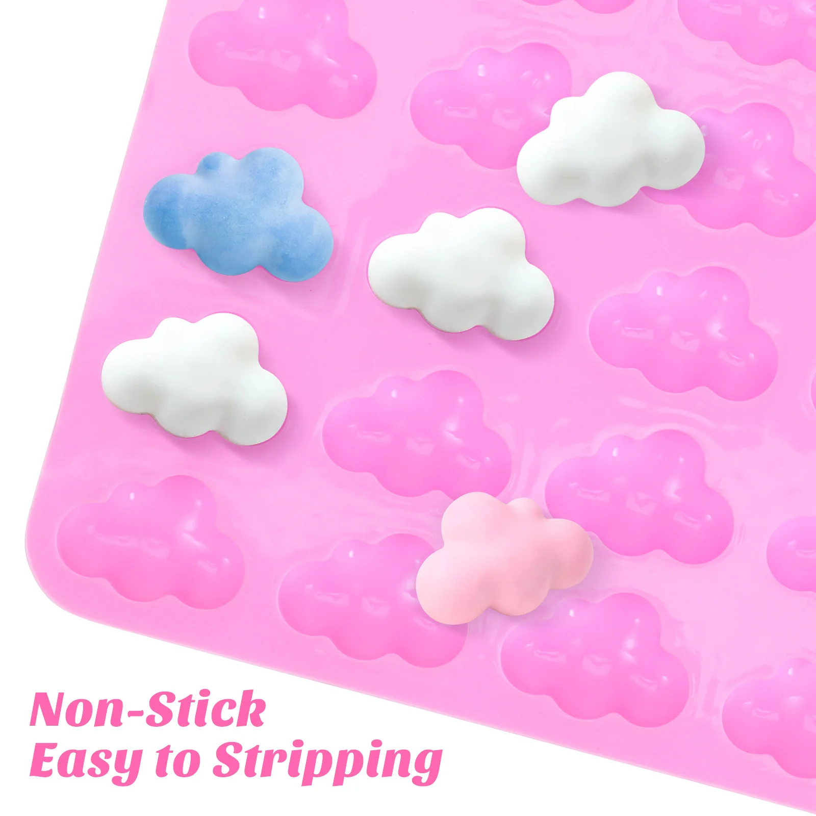 

1pcs Cloud Silicone Reusable Non Stick Baking Tool For Chocolate Candy Jelly Dessert Kitchen Household Jelly Mold Cooking Supply